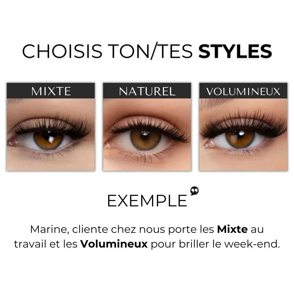 Cils magnétiques – 1/2 paires avec applicateur